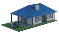 Extra Model _ Verandás ház 1:120