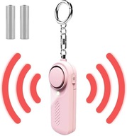 ALARM KIESZONKOWY MAŁY PORĘCZNY PIERWSZA POMOC GŁOŚNY RÓŻOWY 130 DB