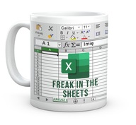 Kubek 330 ml Arkusz Excel Arkusz Kalkulacyjny Freak In The Sheets