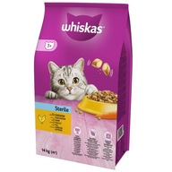 Sucha karma dla kota Whiskas Sterile kurczak 14 kg