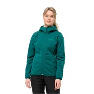 Damska kurtka softshellowa z kapturem Jack Wolfskin WINDHAIN HOODY S