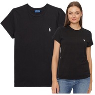 tričko polo ralph lauren prémiové dámske tričko čierne malé logo
