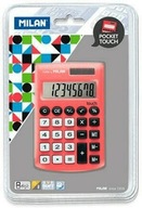 Kalkulator Milan kieszonkowy satynowy czerwony