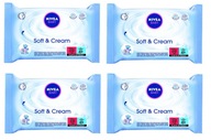 NIVEA BABY CHUSTECZKI NAWILŻAJĄCE DLA NIEMOWLĄT SOFT & CREAM 63SZT