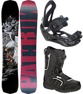 Zestaw Snowboardowy PATHRON Legend 157cm Wide + wiązania AT + Target MOZ