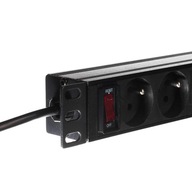 Netrack listwa zasilająca RACK PDU 10'' 1U 230V/16A wyłącznik 4 gniazda