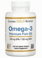 California Gold Omega-3 Fish Oil 180EPA/DHA 100kap