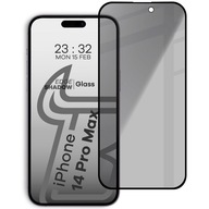 Szkło prywatyzujące Bizon do iPhone 14 Pro Max, szkiełko, szkło z ramką, 9H