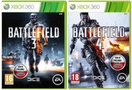 Zestaw Battlefield 3 + Battlefield 4 XBOX 360 Po Polsku PL