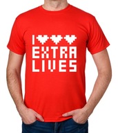 koszulka I LOVE EXTRA LIVES prezent
