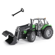 BRUDER 03081 traktor ciągnik Deutz Agrotron X720 z ŁADOWACZEM