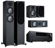 2× Monitor Audio Bronze 200 Black - stereo stĺpce + 4 iné produkty