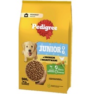 Pedigree Junior z Drobiem i Warzywami, Średnie i Duże Rasy 500 g