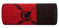 Ręcznik Dorian 50x90 czarny czerwony liście miłorzębu 500g/m2 frotte Eurofi