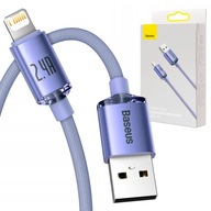 BASEUS SZYBKI KABEL USB/Lightning 2,4A MOCNY PRZEWÓD DO TELEFONU APPLE 2m