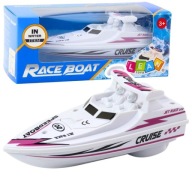 AKKUMULÁTOROS MOTORCSÓNAK, FEHÉR, LEANTOYS