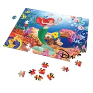 Puzzle + meno Malá morská víla Ariel VZORY A4 110 dielikov.