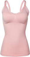 Damska bielizna w jednolitym kolorze kamizelki damskiej, różowej, XL