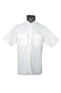 Dôstojnícka košeľa 301/MON biela krátky rukáv 40/190