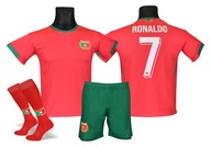RONALDO strój piłkarski koszulka spodenki getry PORTUGALIA rozm. 152