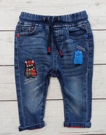 Next świetne spodenki jeans elastyczne 3-6m/68cm idealne