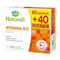 Naturell Vitamín B12, 100 tab. na zahriatie a žuvanie
