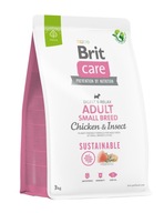 BRIT CARE Sustainable Adult Small Chicken Insect suché krmivo pre psov 3 kg