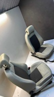 upholstery SAAB 9-3 II seats front front JASNA leather beige welur ciemny