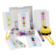 Clip Beads Hračky so skúmavkami Vzdelávacie hračky Farebná klasifikácia 2 skúmavky
