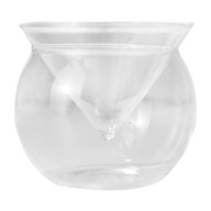 Sklenený pohár Ovocný pohár na pitie Martini Krištáľový trojuholník Martini bez otvoru
