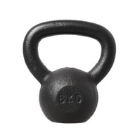 Czarny KETTLEBELL 8kg HMS TRWAŁY TRENINGOWY