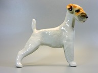 Figúrka pes foxteriér porcelán Lomonosov