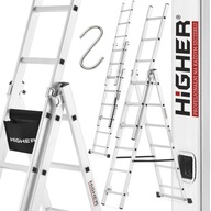 Hliníkový multifunkčný rebrík 3x6 3,98m HIGHER na schody BASIC + taška