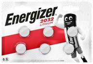 6x Bateria ENERGIZER CR2032 DL2032 Lithium 3V