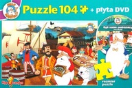 PUZZLE 104 BYLI SOBIE PODRÓŻNICY ŻEGLARZE + PŁYTA DVD PRACA ZBIOROWA