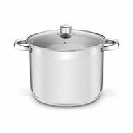 MAGAS FAZÉK HAGYOMÁNYOS ÜVEG FEDÉLLEL VENDÉGLÁTÓIPARI INDUKCIÓS GÁZ 10L