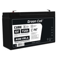Akumulátor Green Cell 6 V 15 Ah