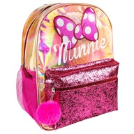 Brokatowy Plecak Szkolny Myszka Minnie Mouse