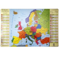 Podložka politická mapa Európy