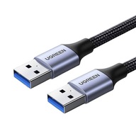 Kabel USB3.0, USB-A męski do USB-A męski UGREEN US373 2A, 0,5m (czarny)