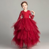 Dziewczęca tiulowa sukienka warstwowa Prom Princess Dress