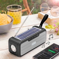 Bezprzewodowy głośnik z ładowarką słoneczną i latarką LED Sunker InnovaGood