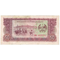 Banknot, Lao, 50 Kip, KM:29a, VG(8-10)