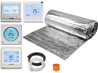 FŰTŐSZŐNYEG szett panelekhez 18m2 150W/m2 + SZABÁLYOZÓ Digitális Fehér