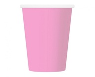 papierové poháre ružové jednofarebné 270ml 6ks