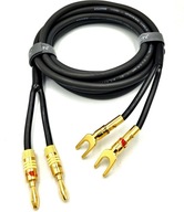 NAKAMICHI KABEL GŁOŚNIKOWY 2x2,5mm2 banan widły 3m