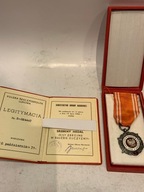 MEDAL SIŁY ZBROJNE W SŁUŻBIE OJCZYZNY SREBRNY + LEGETYMACJA 1971