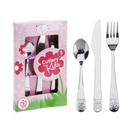 GYEREK EVŐESZKÖZ SZETT 3 DB-OS ROZSDAMENTES ACÉL