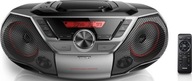 Radioodtwarzacz Philips AZ700T czarny boombox CD USB Bluetooth NFC Pilot