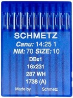Igły z cienką kolbą Schmetz 16x231 DBx1 70 10szt.